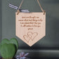 Wooden Pennant Plaque - Love You Forever