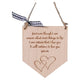 Wooden Pennant Plaque - Love You Forever